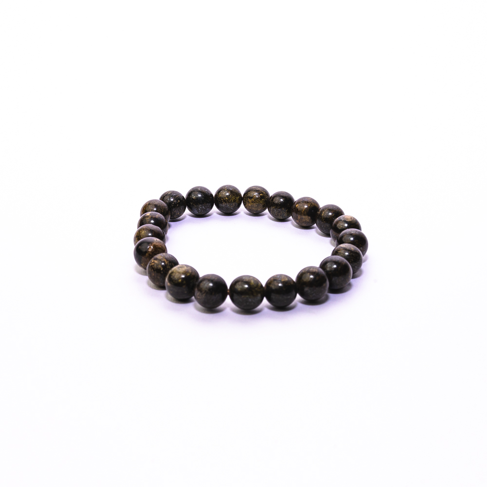 Pulsera bola 8 mm broncita