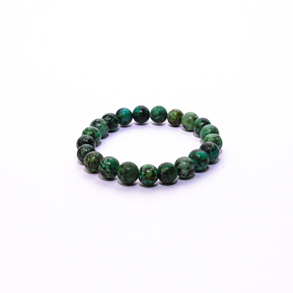 pulsera mineral 8 mm turquesa africana