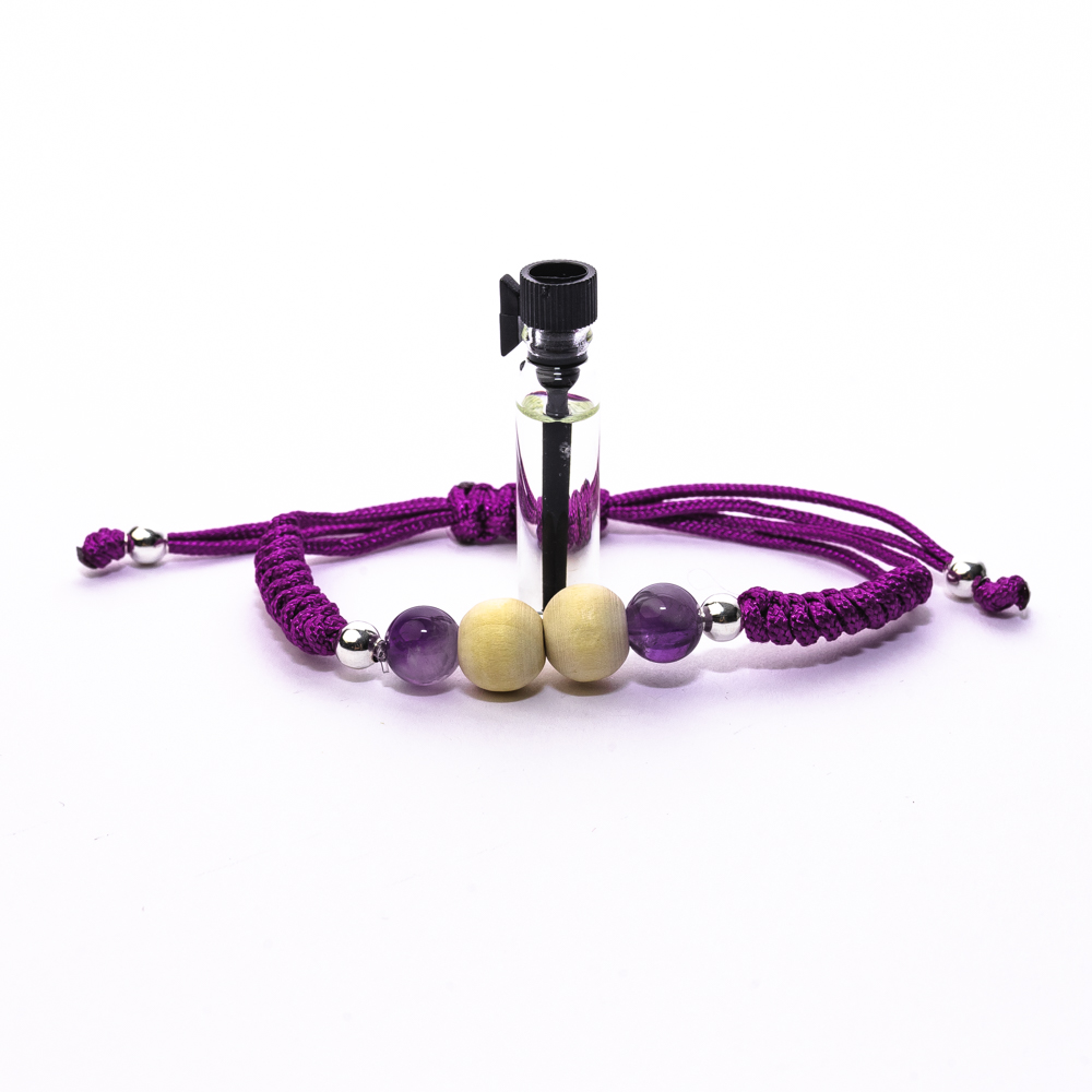 pulsera antiestres plata y mineral