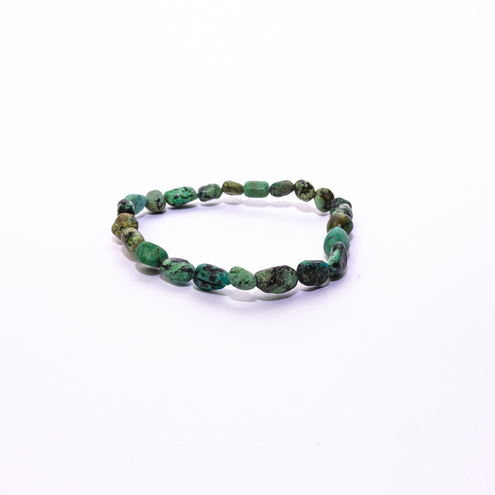 pulsera turquesa irregular 6 mm