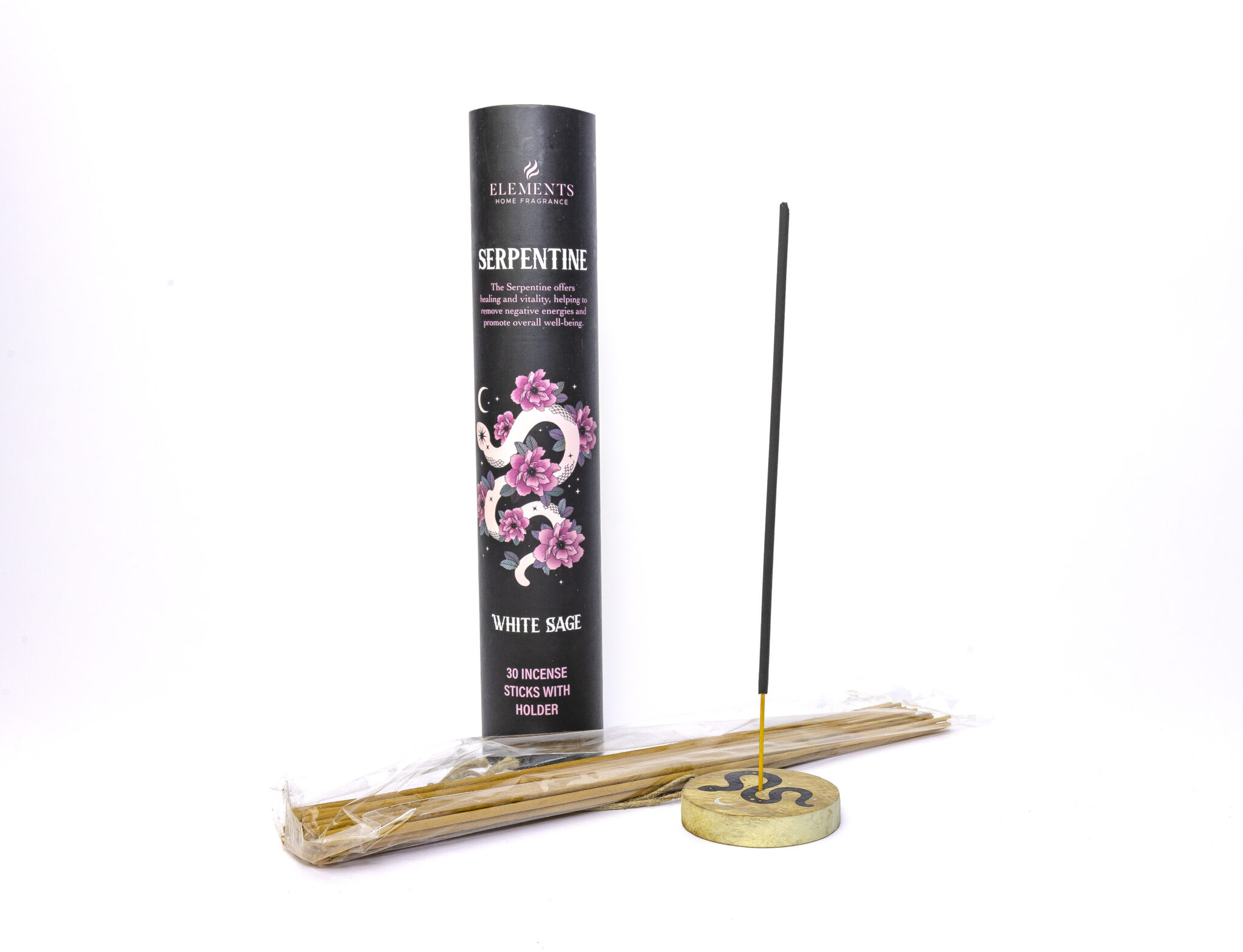 incienso serpiente + quemador