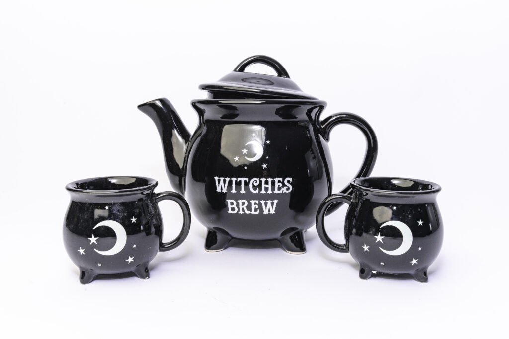 set tetera con 4 tazas