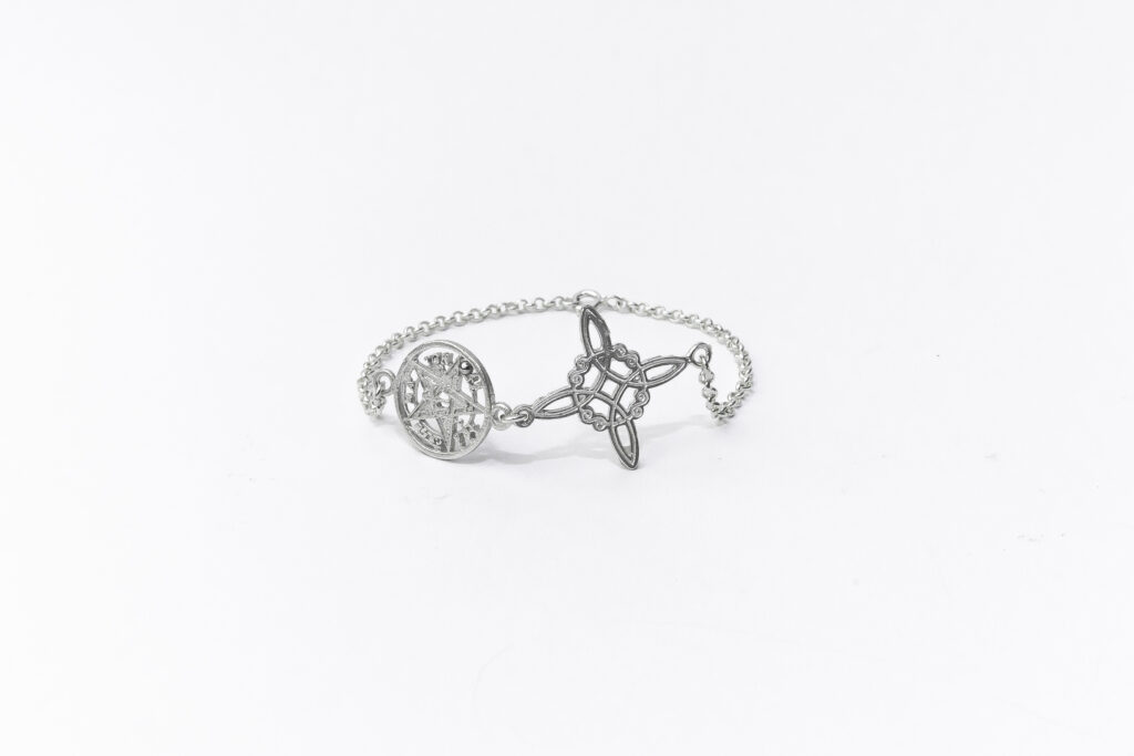 Pulsera doble proteccion dijes medianos