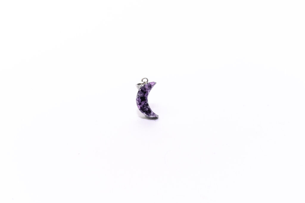 colgante drusa luna de amatista