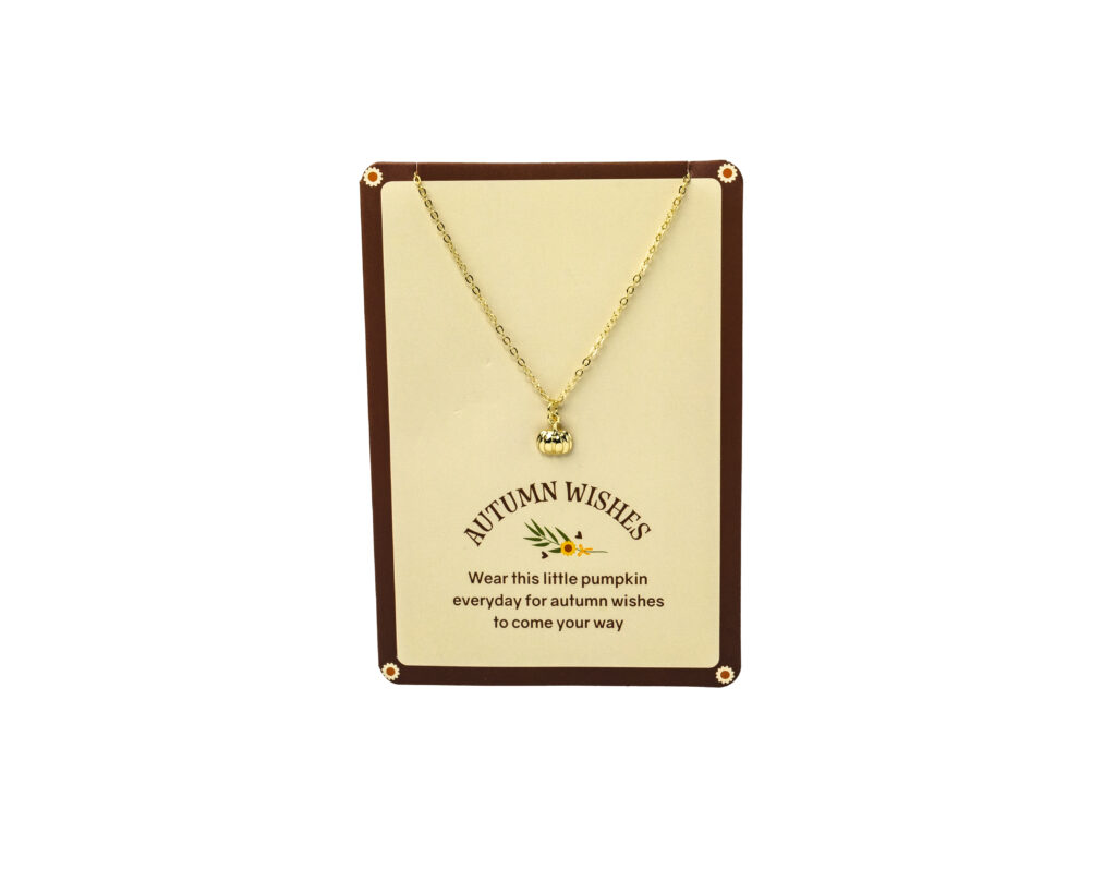 collar calabaza de los deseos de otoño