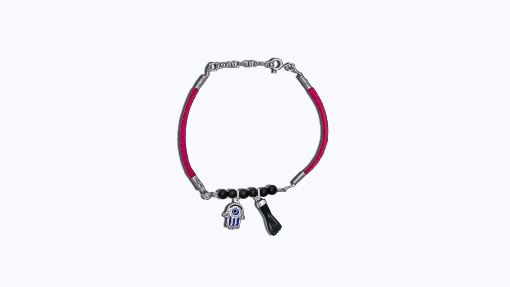 Pulsera infantil doble protección rosa - elige tamaño